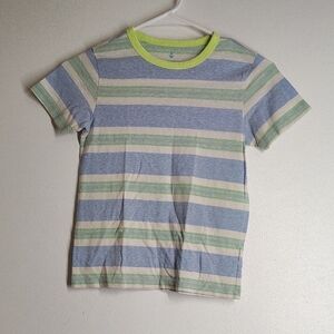 Crewcuts Blue and Green Striped Kids Tee